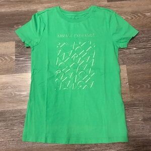 Armani Exchange Kids Green T-Shirt